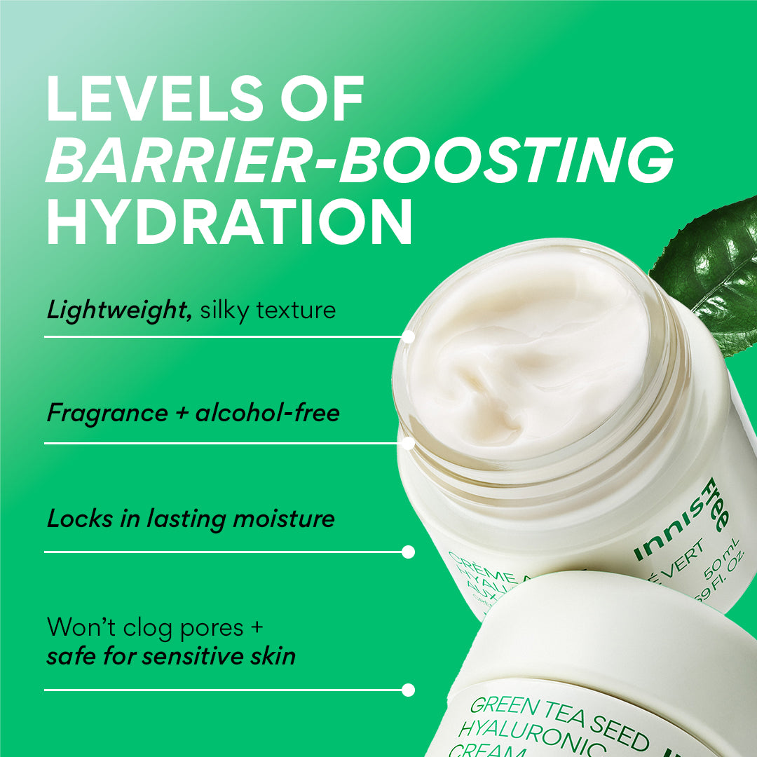 Green Tea Seed Hyaluronic Acid Cream – Face Moisturizer - Image 2