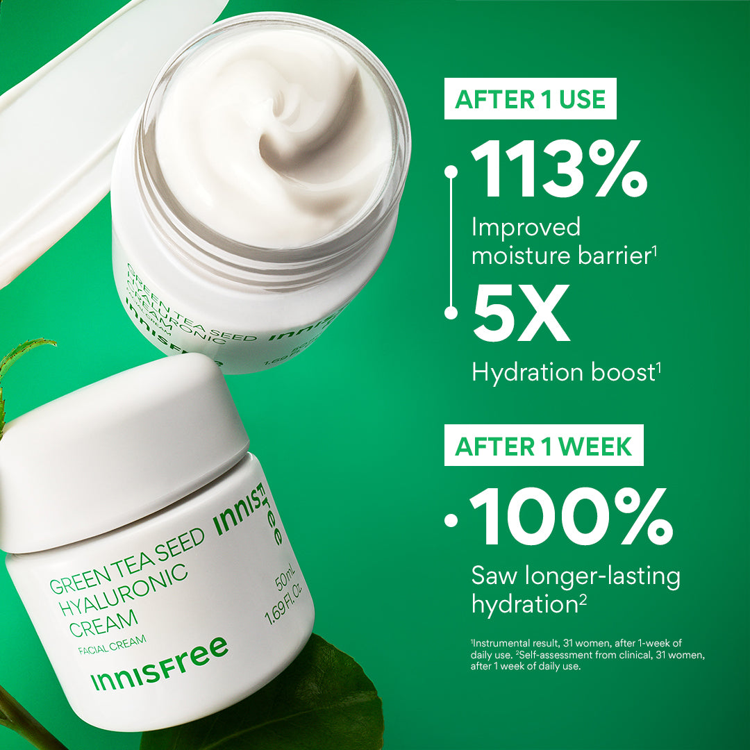 Green Tea Seed Hyaluronic Acid Cream – Face Moisturizer - Image 5