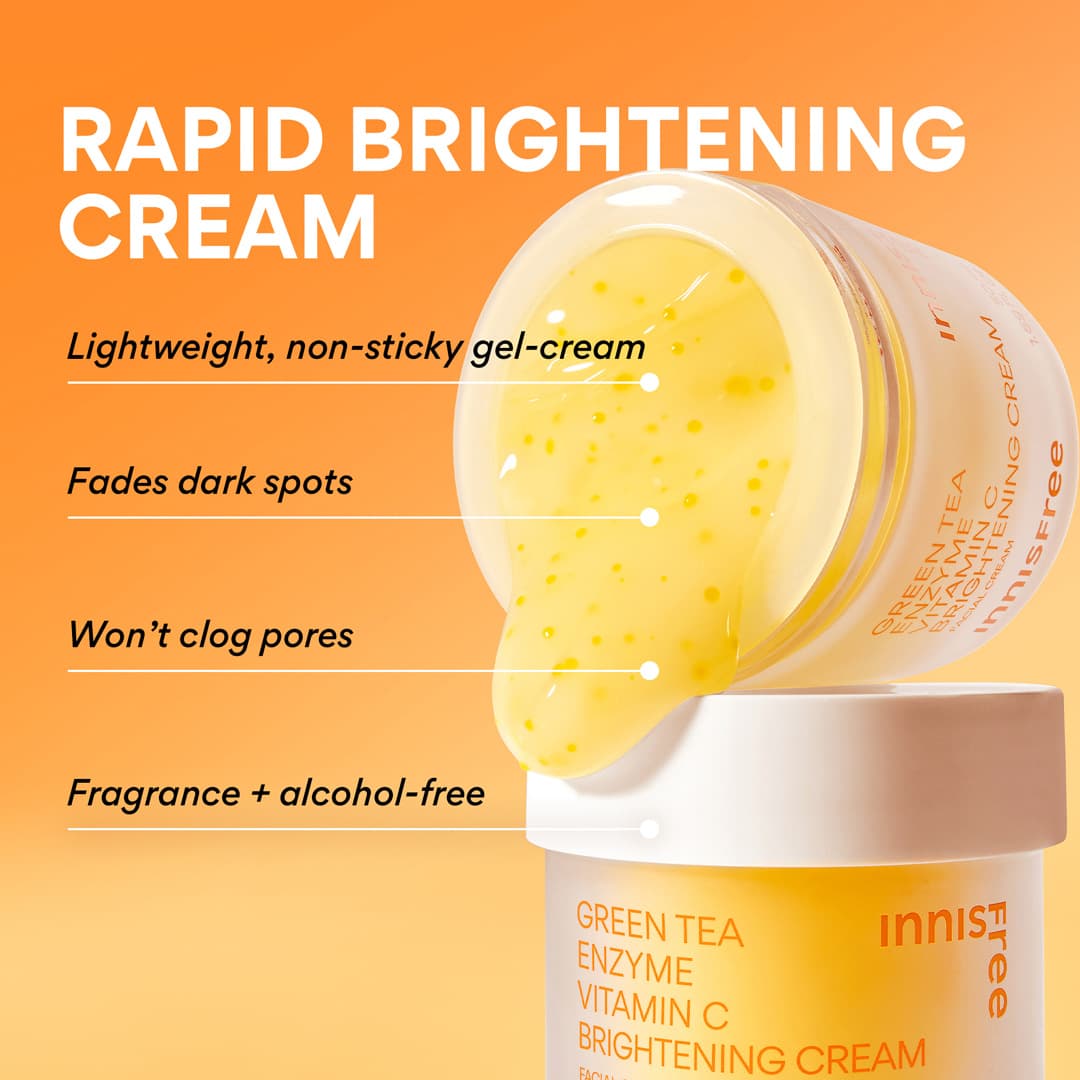 Green Tea Enzyme Vitamin C Brightening Cream - Image 2