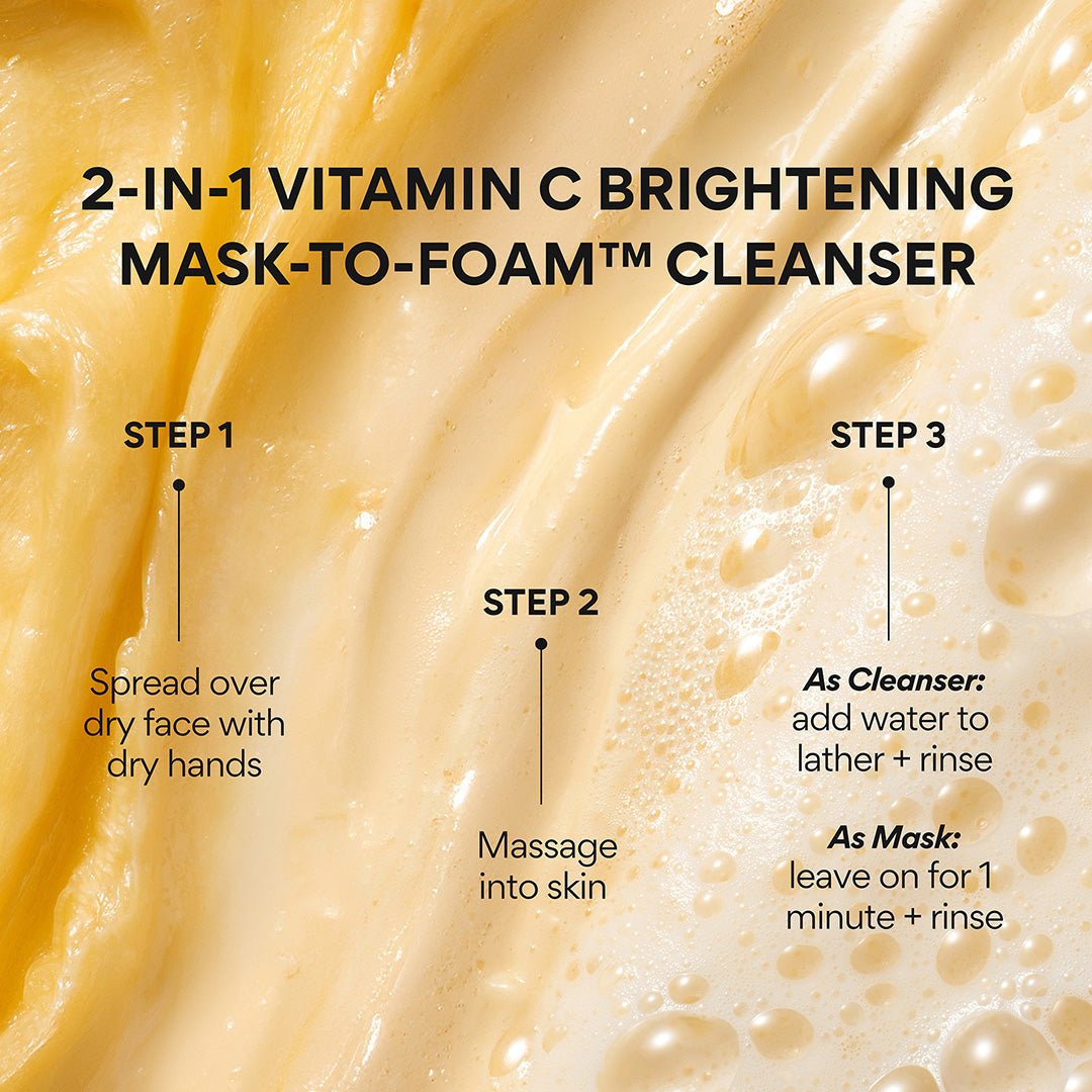 Vitamin C Brightening Mask-To-Foam™ Facial Cleanser - Image 8