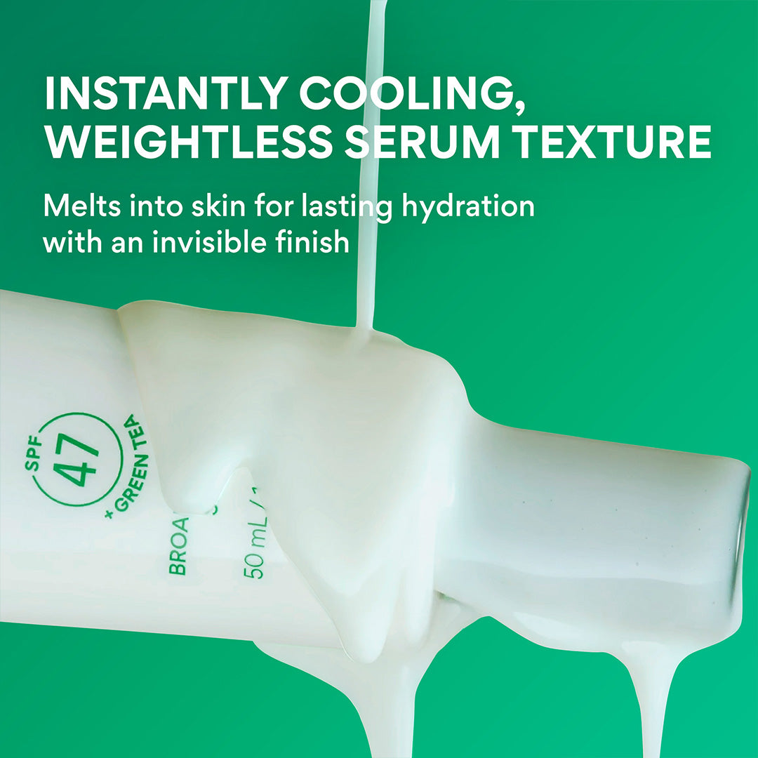 Daily UV Invisible Barrier Sunscreen Serum Broad Spectrum SPF 47 with Green Tea - Image 3